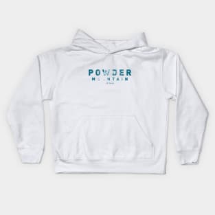 Powder Mountain Ski Resort Utah by © Buck Tee Originals Kids Hoodie